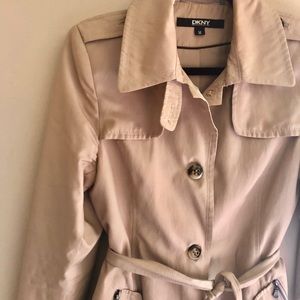 Short A-line trench coat